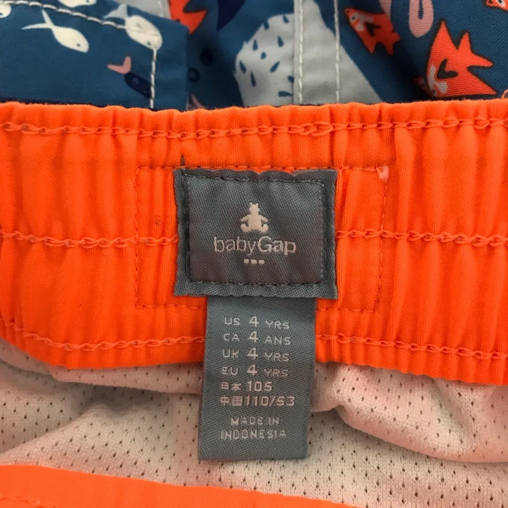 Baby Gap Ocean Life Print Swimming Trunks